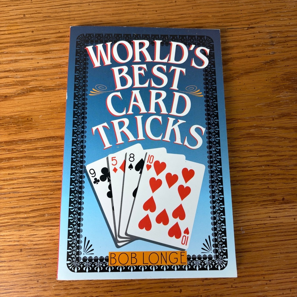 Worlds Best Card Tricks Bob Longe Paperback 1992 Magic Instructional Book